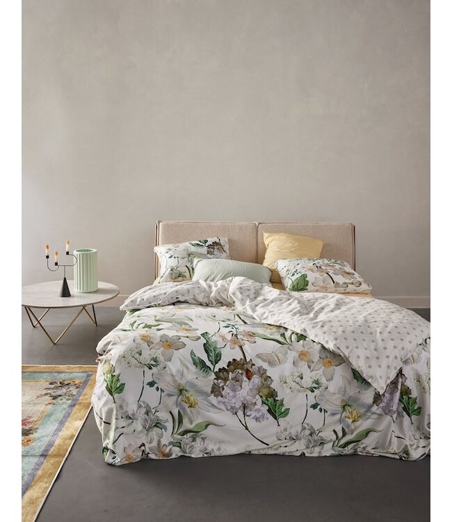 Essenza Rosalee White dekbedovertrek