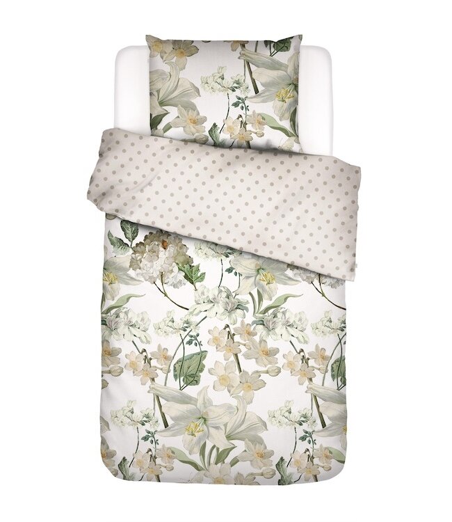 Essenza Rosalee White dekbedovertrek