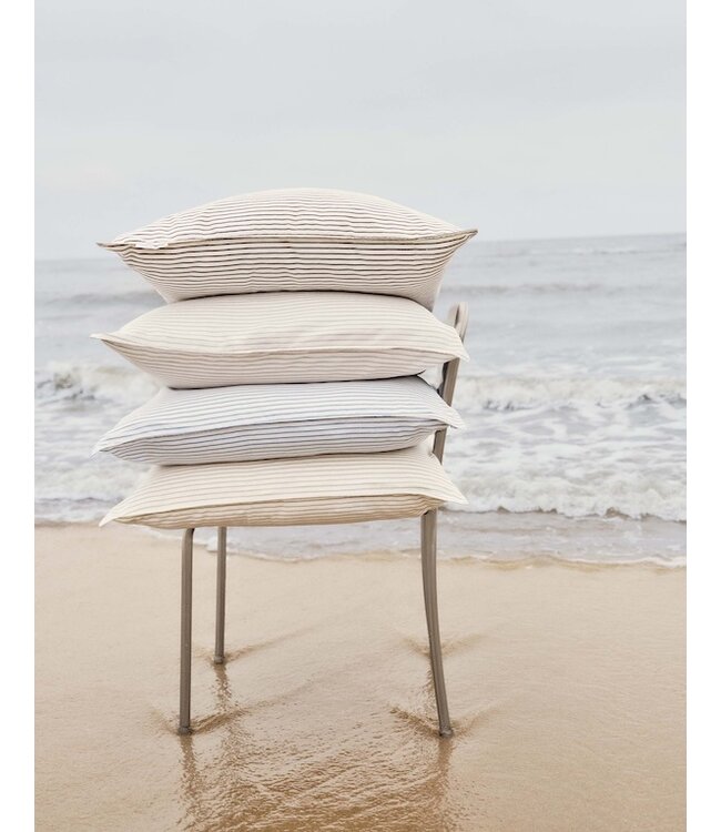 Marc O'Polo Classic Fine Stripe Anthracite dekbedovertrek