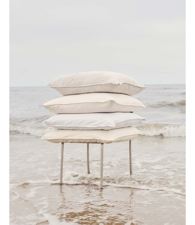 Marc O'Polo Classic Fine Stripe Anthracite dekbedovertrek