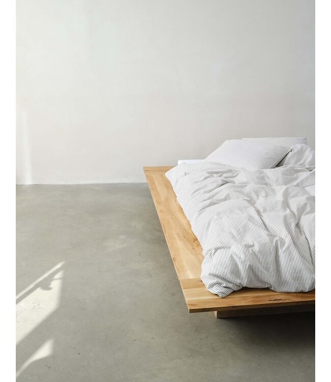 Marc O'Polo Classic Fine Stripe Anthracite dekbedovertrek