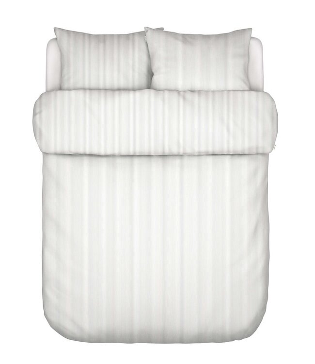 Marc O'Polo Classic Fine Stripe Grey mist dekbedovertrek