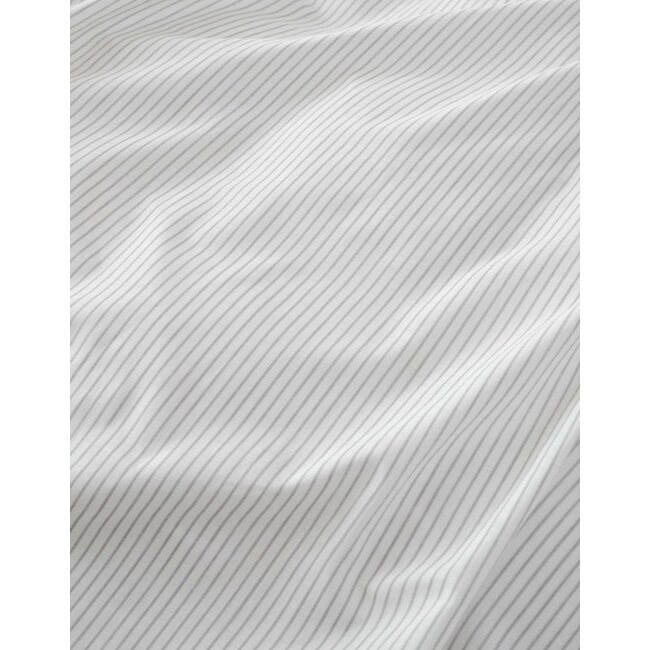 Marc O'Polo Classic Fine Stripe Grey mist dekbedovertrek