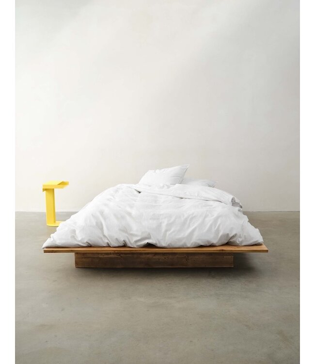 Marc O'Polo Classic Fine Stripe Grey mist dekbedovertrek