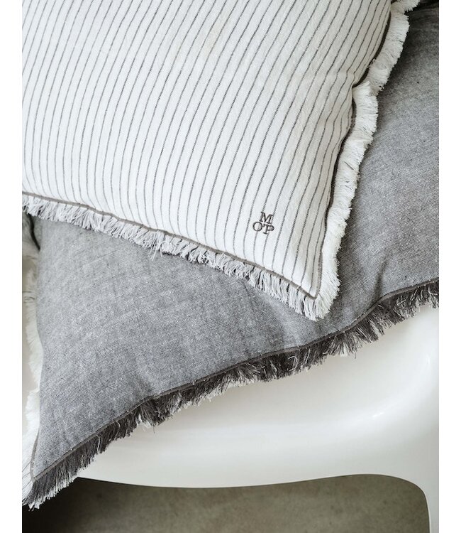 Marc O'Polo Fine Stripe Anthracite sierkussen