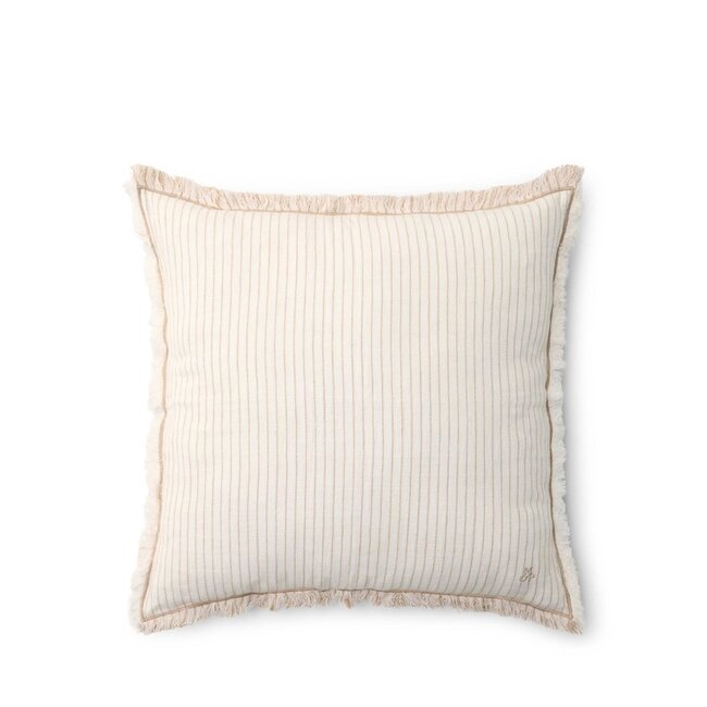 Marc O'Polo Fine Stripe Dark sand sierkussen