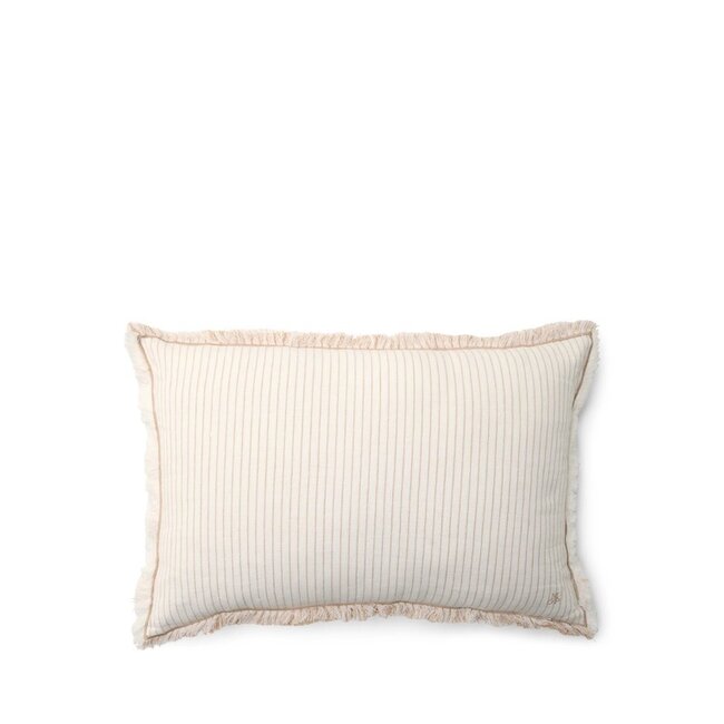 Marc O'Polo Fine Stripe Dark sand sierkussen