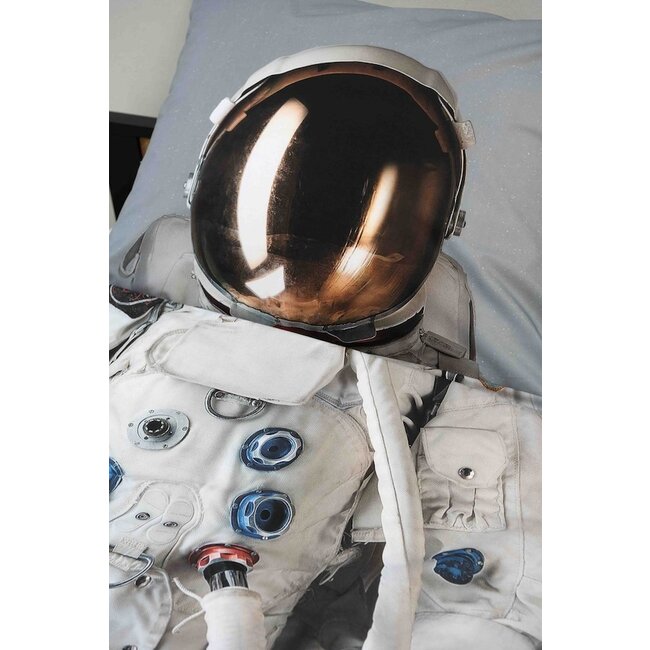 Snurk Astronaut Grey Space dekbedovertrek