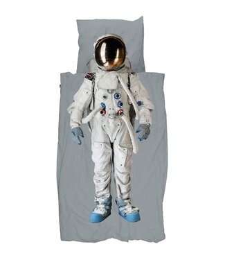 Snurk Snurk Astronaut Grey Space dekbedovertrek