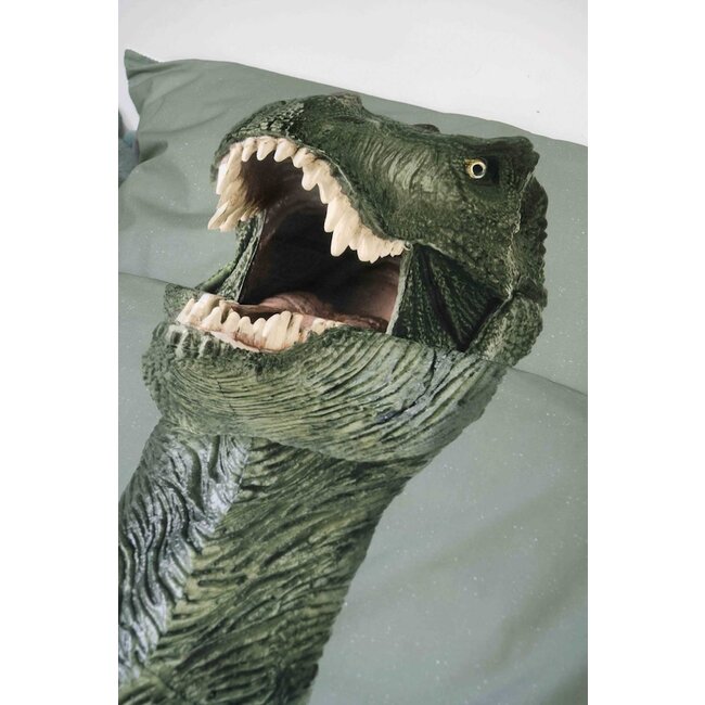 Snurk Dino Jurassic Green dekbedovertrek