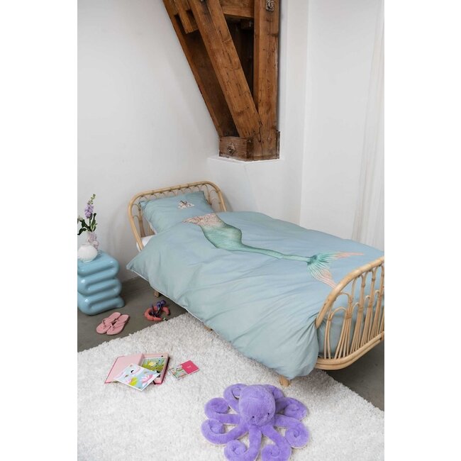 Snurk Mermaid Aqua dekbedovertrek