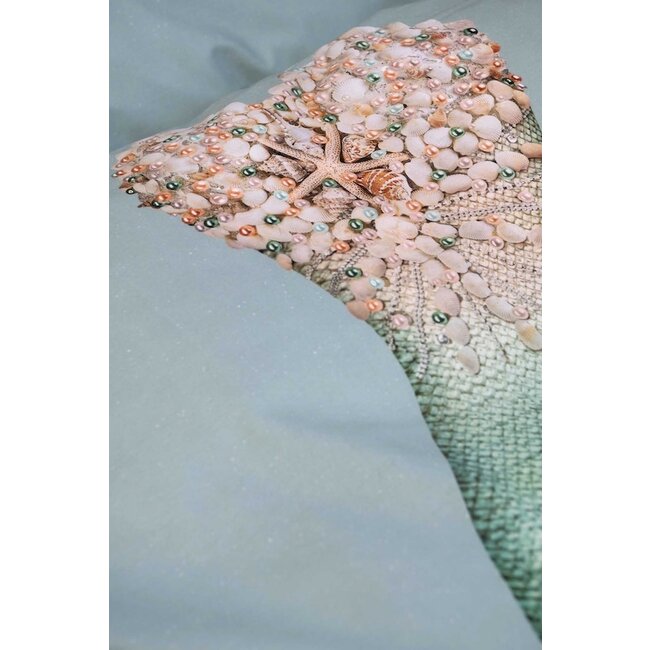 Snurk Mermaid Aqua dekbedovertrek