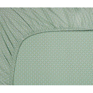 Pip Studio Pip Studio Cross Stitch Licht groen hoeslaken