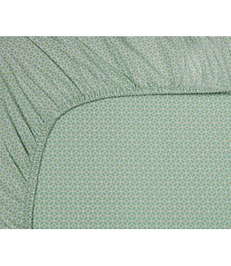Pip Studio Pip Studio Cross Stitch Licht groen hoeslaken
