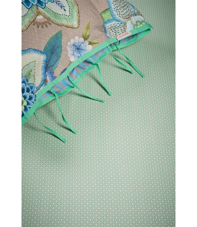 Pip Studio Cross Stitch Licht groen hoeslaken