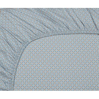 Pip Studio Cross Stitch GreyBlue hoeslaken
