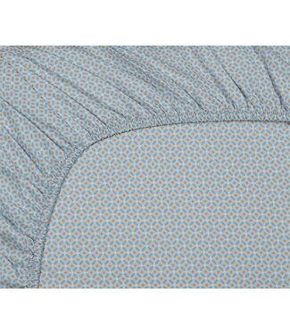 Pip Studio Pip Studio Cross Stitch GreyBlue hoeslaken Pip Studio Pip Studio Cross Stitch GreyBlue hoeslaken