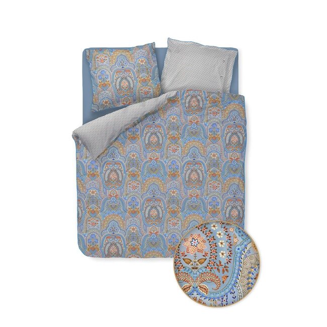Pip Studio Jabali Flower Blauw dekbedovertrek