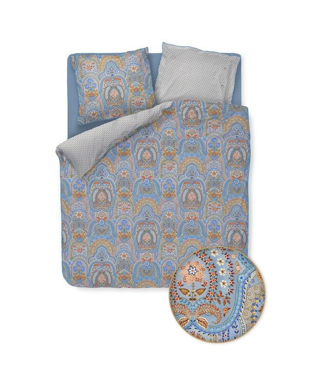 Pip Studio Jabali Flower Blauw dekbedovertrek
