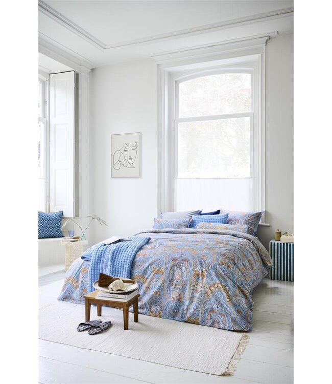 Pip Studio Jabali Flower Blauw dekbedovertrek