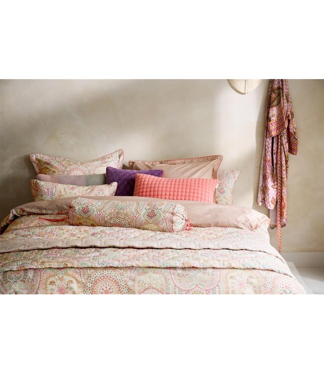 Pip Studio Jabali Flower Koraalrood dekbedovertrek