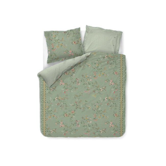 Pip Studio Kili Flower Groen dekbedovertrek