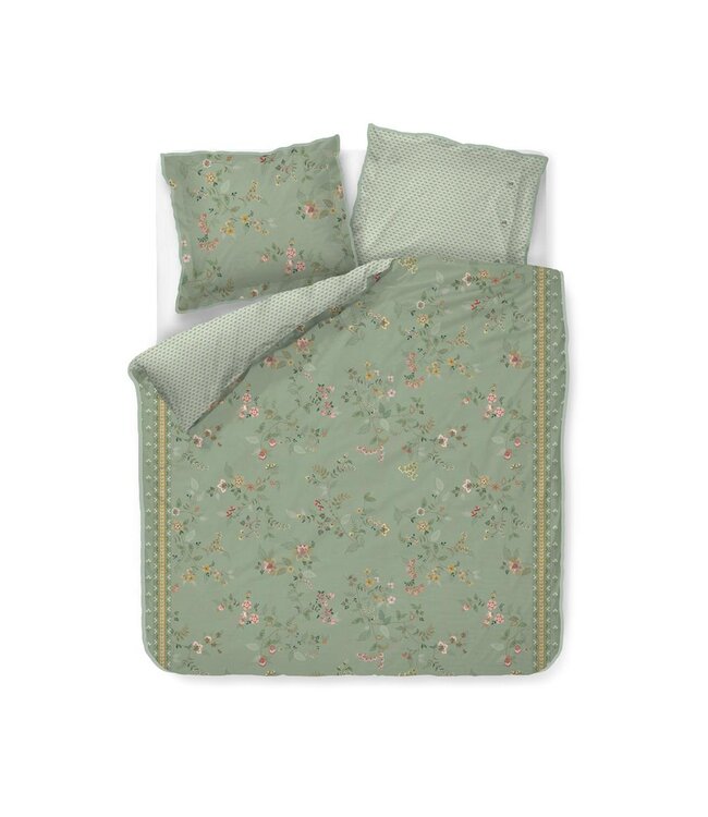 Pip Studio Kili Flower Groen dekbedovertrek