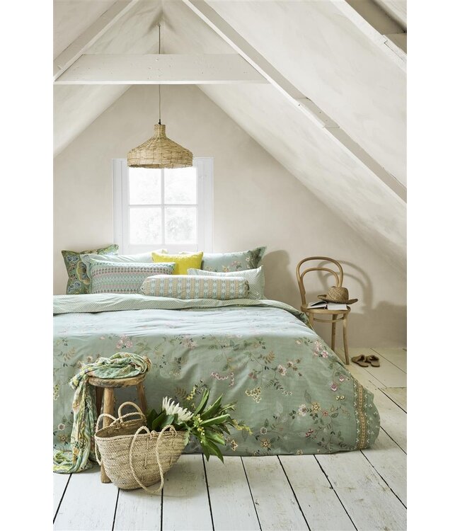Pip Studio Kili Flower Groen dekbedovertrek