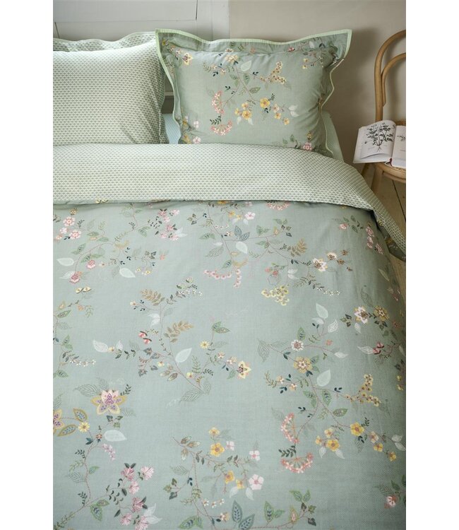 Pip Studio Kili Flower Groen dekbedovertrek