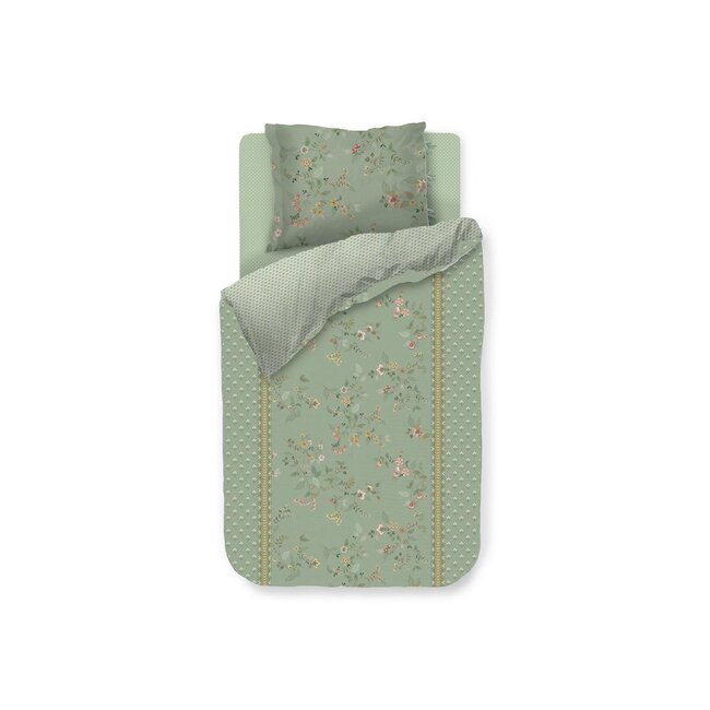 Pip Studio Kili Flower Groen dekbedovertrek