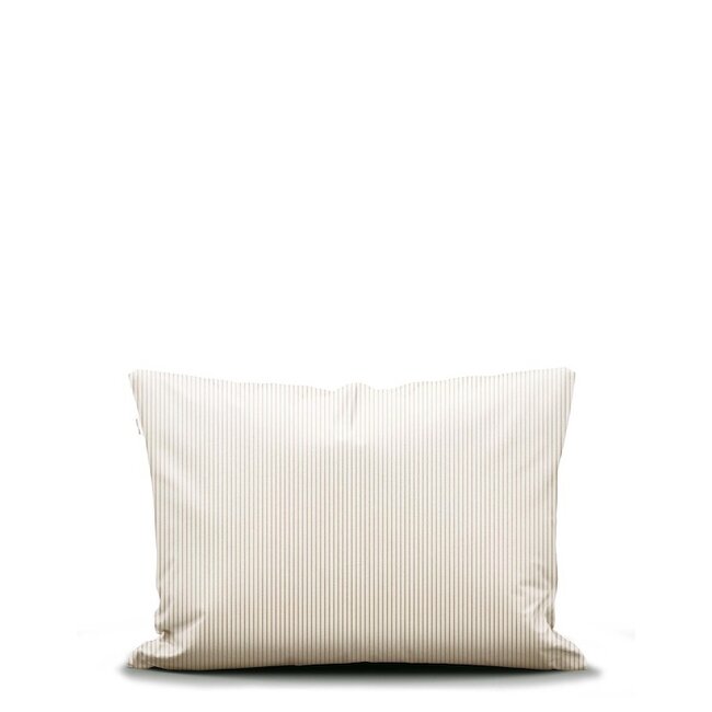 Marc O'Polo Classic Fine Stripe kussensloop Dark sand