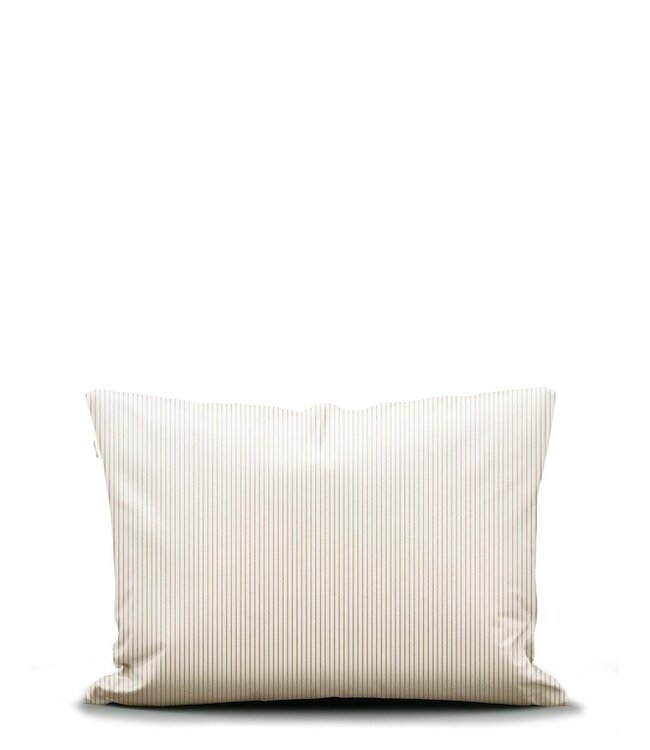 Marc O'Polo Classic Fine Stripe kussensloop Dark sand