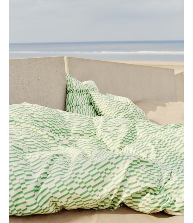 Marc O'Polo Harpa kussensloop Fern green