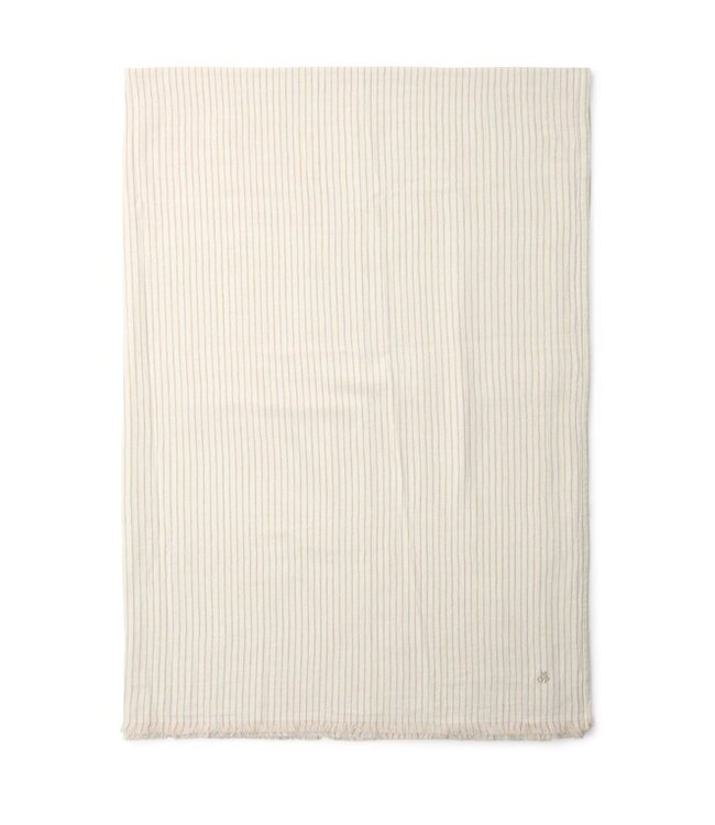 Marc O'Polo Fine Stripe plaid Dark sand 150x200