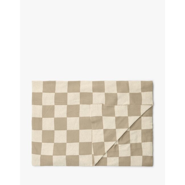 Rykki plaid, donkerzand