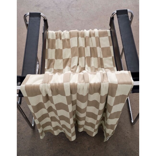 Marc O'Polo Rykki plaid Dark sand 150x200