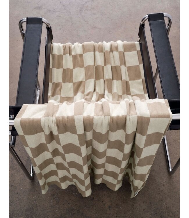 Marc O'Polo Rykki plaid Dark sand 150x200