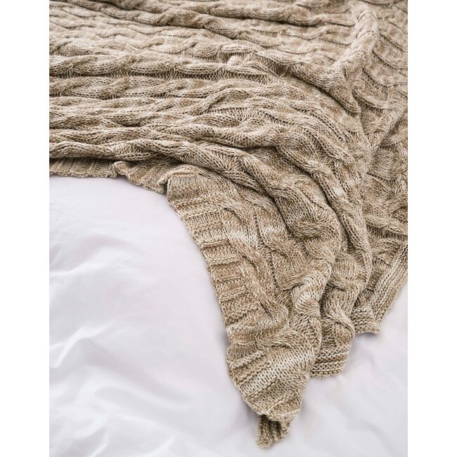 Marc O'Polo Ainaa plaid Oak beige 150x200