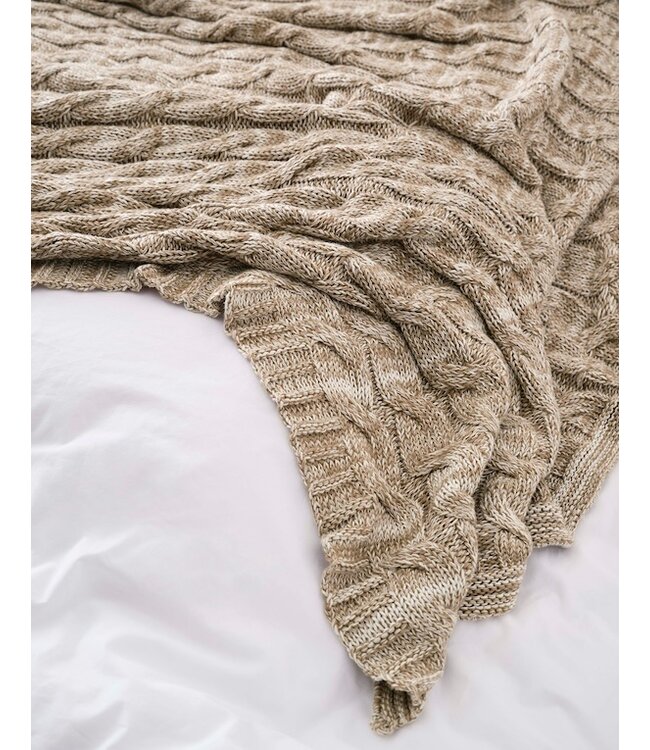 Marc O'Polo Ainaa plaid Oak beige 150x200