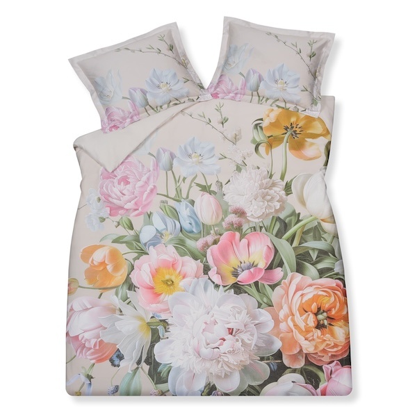 Vandyck Fleur Festive cream tan dekbedovertrek