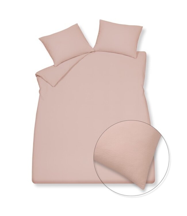 Vandyck Pure 66 Cotton Hemp sepia pink dekbedovertrek