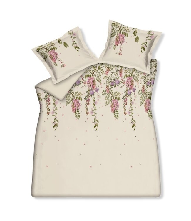 Vandyck Rose Acacia cream tan dekbedovertrek