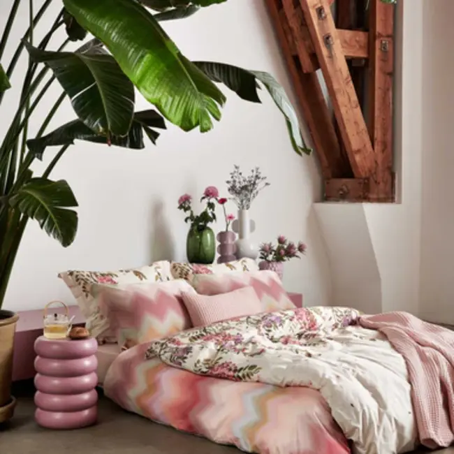 Vandyck Rose Acacia cream tan dekbedovertrek