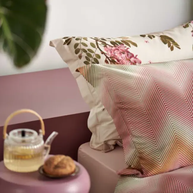 Vandyck Rose Acacia cream tan dekbedovertrek