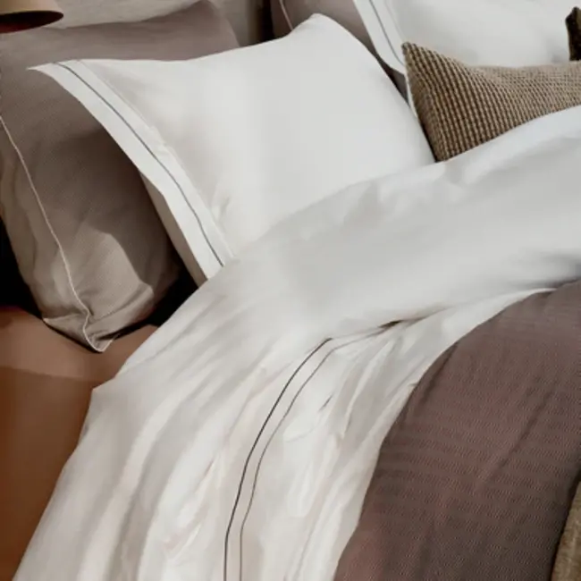 Vandyck Purity Napels sand dekbedovertrek