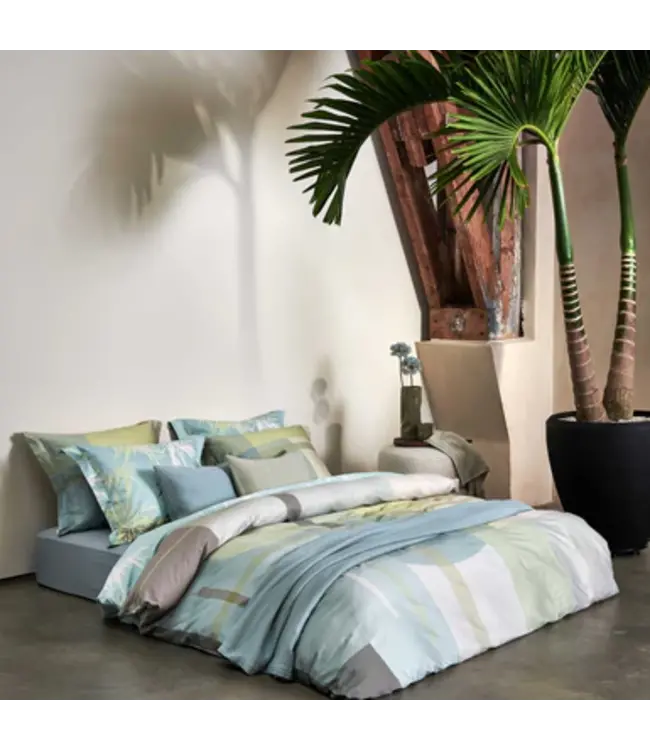 Vandyck Palm Paradise thyme dekbedovertrek