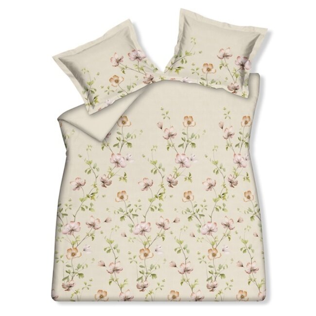 Vandyck Blossom Breeze cream tan kussensloop