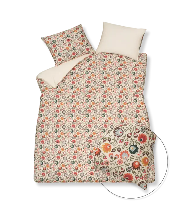 Vandyck pure 87 cream tan dekbedovertrek