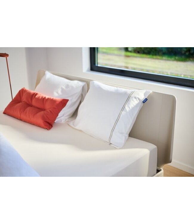 Auping Beige lines Dekbedovertrek