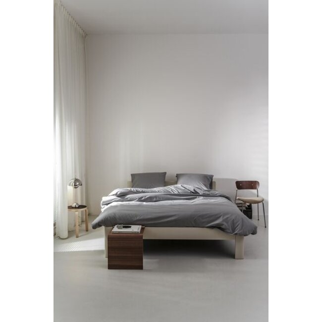 Auping Pearl grey Percale Dekbedovertrek